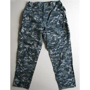 Military Uniform Blue CAMO US NAVY Pants Medium